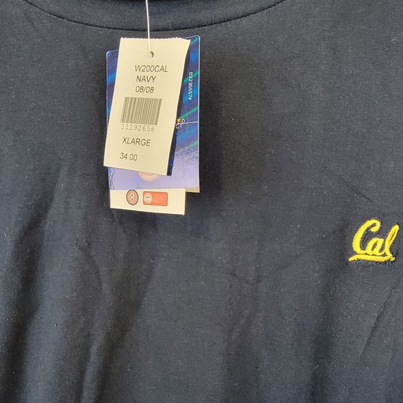 UC Berkeley - Women's Turtleneck Long Sleeve (Navy) With Cal Logo - Collegiate - Picture 2 of 3